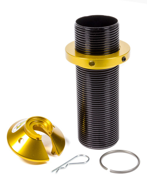 Coil-Over Kit - 2.5 in ID Spring - 2 in Shock - 7 in Sleeve - Aluminum - Black / Gold Anodized - Pro Shocks 2 in Shocks - Kit Coil-Over Kit - 2.5 in ID Spring - 2 in Shock - 7 in Sleeve - Aluminum - Black / Gold Anodized - Pro Shocks 2 in Shocks - Kit