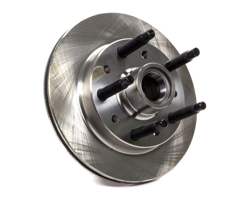 Brake Rotor - Straight Vane - Plain - 10.13 in OD - 0.813 in Thick - 5 x 5.000 in Bolt Pattern - Long Stud - Iron - Natural - Each