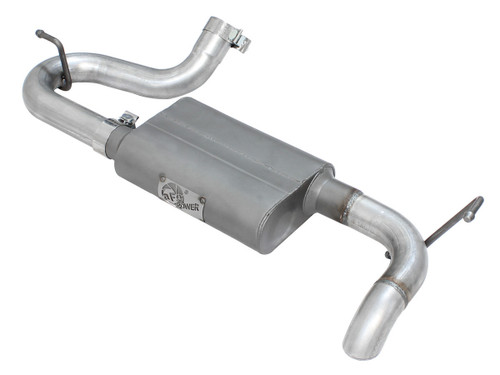 Exhaust System - Scorpion - Axle-Back - 2.5 in Diameter - Single Rear Exit - 2.5 in Turn Down Tip - Steel - Aluminized - Jeep Wrangler JK 2007-18 - Kit