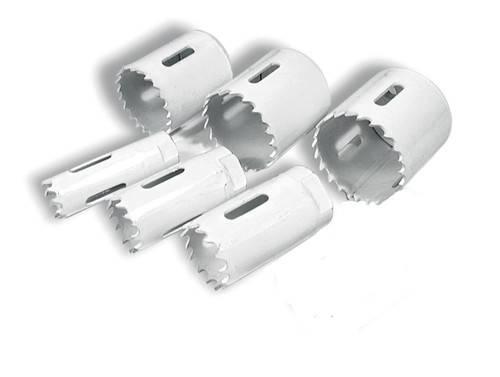 Hole Saw - 3/4 to 1-3/4 in OD - 1/2-20 in / 5/8-18 in Thread - Steel - White Paint - Allstar Tubing Notchers - Kit Hole Saw - 3/4 to 1-3/4 in OD - 1/2-20 in / 5/8-18 in Thread - Steel - White Paint - Allstar Tubing Notchers - Kit