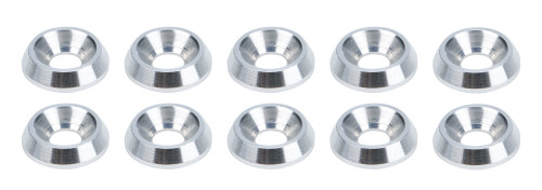 Countersunk Washer - 0.25 in ID - 0.75 in OD - 0.188 in Thick - Aluminum - Natural - Set of 10
