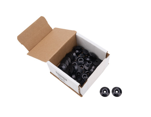 Countersunk Washer - Number 10 Hole - 1 in OD - 0.188 in Thick - Aluminum - Black Anodized - Set of 50