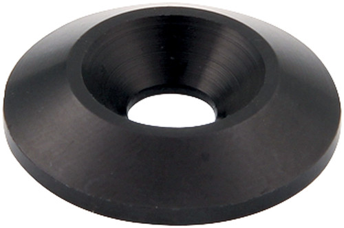 Countersunk Washer - 0.25 in ID - 1 in OD - 0.188 in Thick - Aluminum - Black Anodized - Set of 50