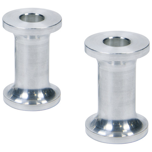 Hourglass Spacer - 0.375 in ID - 1.5 in Thick - Aluminum - Natural - Universal - Pair
