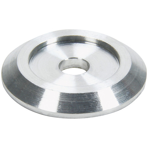 Flat Washer - 0.25 in ID - 1.25 in OD - 0.125 in Thick - Aluminum - Clear Anodized - Set of 10