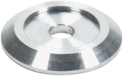 Flat Washer - 0.25 in ID - 1.25 in OD - 0.125 in Thick - Aluminum - Clear Anodized - Set of 50