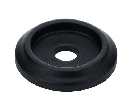 Body Bolt Washer - Countersunk - 0.25 in ID - 1.25 in OD - 0.125 in Thick - Plastic - Black - Set of 10