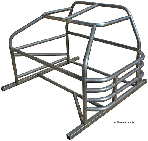 Roll Cage - Mini Enduro - 4-Point - Weld-On - 1.75 in Diameter - 0.095 in Wall - Steel - Natural - Honda Civic - Kit Roll Cage - Mini Enduro - 4-Point - Weld-On - 1.75 in Diameter - 0.095 in Wall - Steel - Natural - Honda Civic - Kit