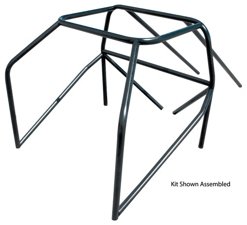 Roll Cage - 10-Point - Weld-On - 1.625 in Diameter - 0.134 in Wall - Steel - Natural - GM G-Body 1978-88 - Kit