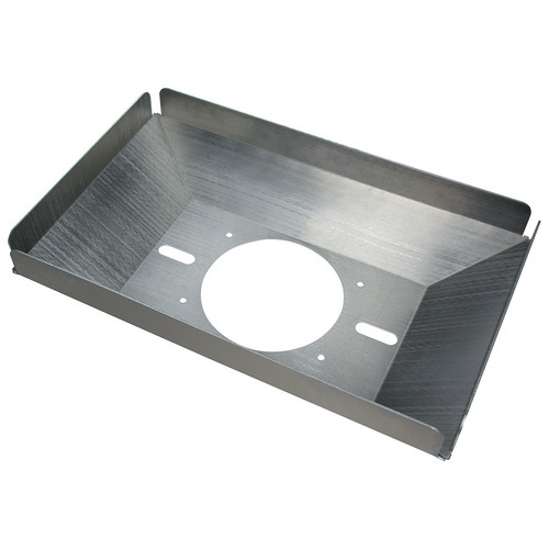 Scoop Tray - 5 in Tall - 21.5 in Long - 13.375 in Wide - Raised - Aluminum - Natural - Dominator Flange - Each