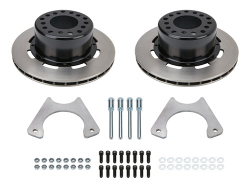 Brake System - Rear - GM Metric - 1 Piston Caliper - 11.750 in Plain Iron Rotor - Offset Hat - 3 in Axle Tubes - Kit Brake System - Rear - GM Metric - 1 Piston Caliper - 11.750 in Plain Iron Rotor - Offset Hat - 3 in Axle Tubes - Kit
