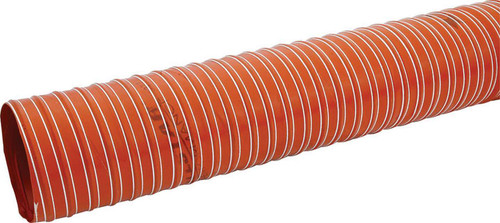 Air or Brake Duct Hose - 4 in Diameter - 10 ft - 550 Degrees - Silicone Coated Fiberglass Hose - Orange - Each Air or Brake Duct Hose - 4 in Diameter - 10 ft - 550 Degrees - Silicone Coated Fiberglass Hose - Orange - Each