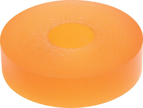 Bump Stop - Puck - 2.1 in OD - 0.625 in ID - 0.5 in Tall - Shock Mount - 55 Durometer - Urethane - Orange - Each