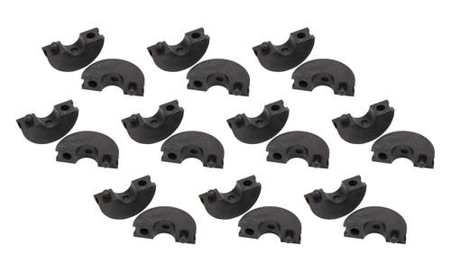 Shock Shim - Collar Style - 2-Piece - 1/2 in Thick - Plastic - Black - 16 mm Shocks - Set of 10