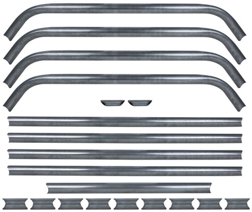 Roll Cage - Strut Kit - Component Box - Steel - Natural - Deluxe Roll Cage - Kit