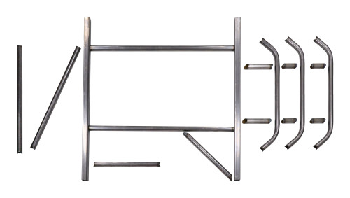 Roll Cage - Strut Kit - Mini Enduro - Weld-On - 1.75 in Diameter - 0.095 in Wall - Steel - Natural - Dodge Neon - Kit