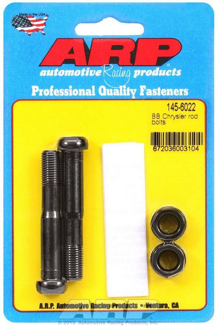 Connecting Rod Bolt Kit - High Performance - 8740 - Chromoly - Black Oxide - Mopar B / RB-Series / Mopar Early Hemi - Pair Connecting Rod Bolt Kit - High Performance - 8740 - Chromoly - Black Oxide - Mopar B / RB-Series / Mopar Early Hemi - Pair