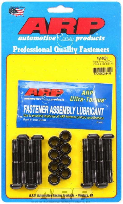 Connecting Rod Bolt Kit - High Performance - 8740 - Chromoly - Black Oxide - Ford 4-Cylinder - Set of 8