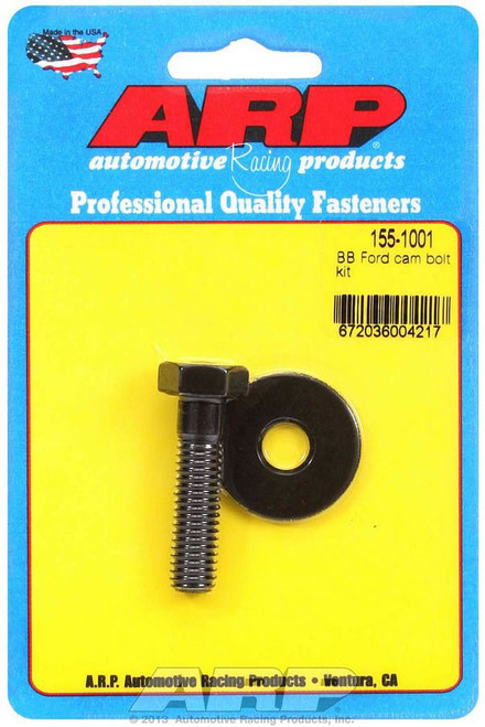 Camshaft Gear Bolt Kit - High Performance - 3/8-16 in Thread - 1.580 in Long - 5/8 in Hex Head - Chromoly - Black Oxide - Big / Small Block Ford - Each