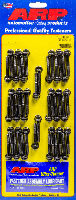 Cam Tower Bolt Kit - High Performance - 6 mm x 1.00 Thread - 1.575 in Long - 8 mm 12 Point Head - Chromoly - Black Oxide - Ford Coyote - Kit