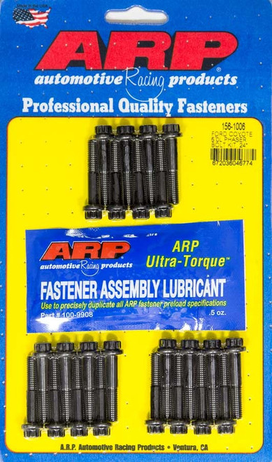 Camshaft Gear Bolt Kit - High Performance Series - 7 mm x 1.00 Thread - 1.700 in Long - 8 mm 12 Point Head - Chromoly - Black Oxide - Ford Coyote - Kit