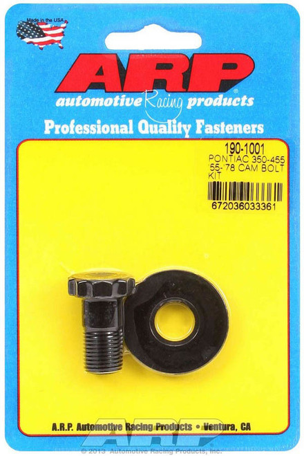 Camshaft Gear Bolt Kit - High Performance Series - 1/2-20 in Thread - 1.000 in Long - 3/4 in 12 Point Head - Chromoly - Black Oxide - Pontiac V8 - Each