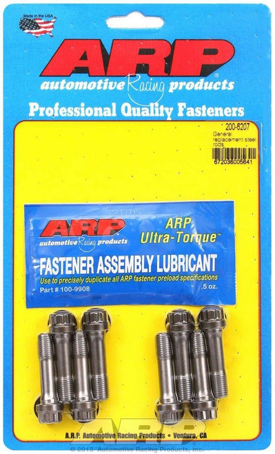 Connecting Rod Bolt Kit - Pro Series - 3/8 in Bolt - 1.5 in Long - ARP2000 - Chromoly - Natural - Universal Steel Rods - Set of 8 Connecting Rod Bolt Kit - Pro Series - 3/8 in Bolt - 1.5 in Long - ARP2000 - Chromoly - Natural - Universal Steel Rods - Set of 8