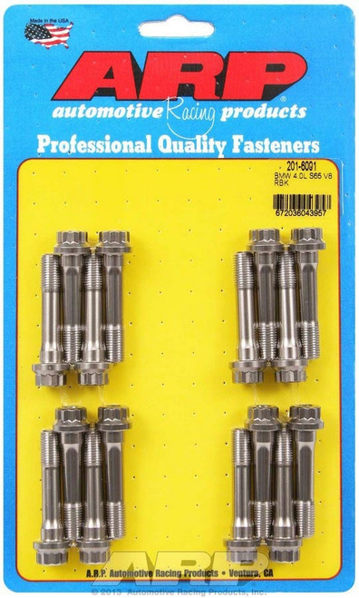 Connecting Rod Bolt Kit - Pro Series - 45 mm Long - 12 Point Head - ARP2000 - Chromoly - Natural - BMW V8 - Set of 16 Connecting Rod Bolt Kit - Pro Series - 45 mm Long - 12 Point Head - ARP2000 - Chromoly - Natural - BMW V8 - Set of 16