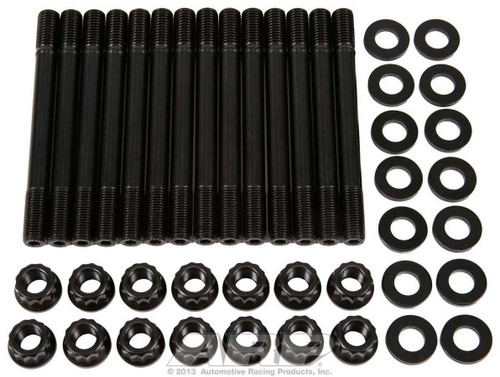 Cylinder Head Stud Kit - 12 Point Nuts - Chromoly - Black Oxide - RB25 - Nissan 6-Cylinder - Kit