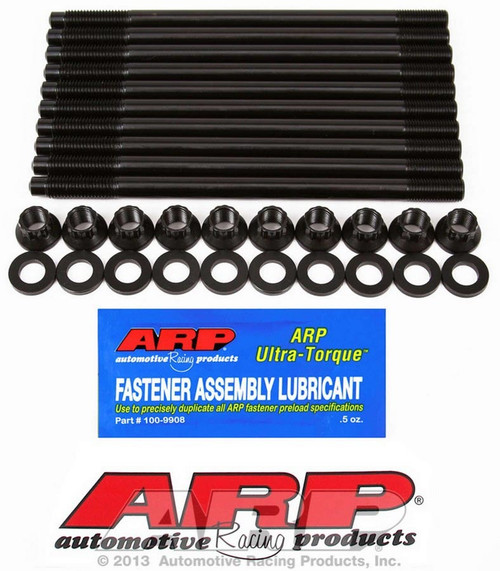 Cylinder Head Stud Kit - 12 Point Nuts - Chromoly - Black Oxide - 2.4 DOHC - Toyota - Kit