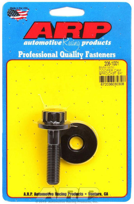 Camshaft Gear Bolt Kit - Pro Series - 12 mm x 1.50 Thread - 2.085 in Long - 19 mm 12 Point Head - Chromoly - Black Oxide - Mini Cooper - Each