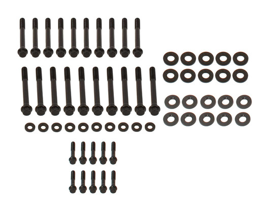 Cylinder Head Bolt Kit - 12 Point Nuts - Chromoly - Black Oxide - GM LS-Series - Kit