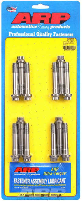 Connecting Rod Bolt Kit - Pro Series - ARP2000 - Chromoly - Natural - Dodge Cummins - Set of 12