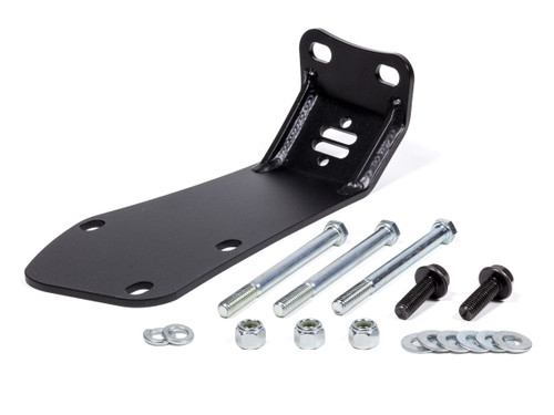 Steering Box Brace - Bolt-On - Hardware Included - Steel - Black Powder Coat - Borgeson Power Steering Box - Chevy Corvette 1963-82 - Each