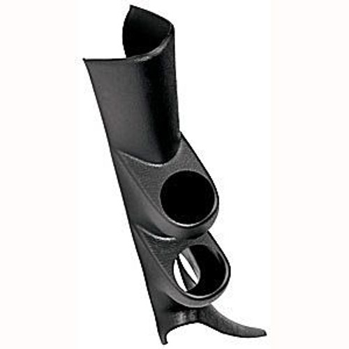 Gauge Pod - Two 2-1/16 in Diameter Gauges - Full Pillar - Plastic - Black - Speaker - GM Fullsize Truck 1999-2007 - Each