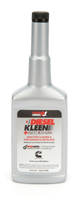 Fuel Additive - Diesel Kleen - System Cleaner - Cetane Booster - Lubricant - 12 oz Bottle - Diesel - Each