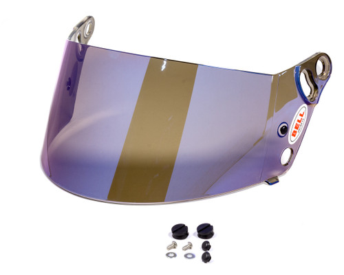 Helmet Shield - Anti-Scratch - Blue Mirrored - SRV-8 Style - M.8 Model Helmets - Each