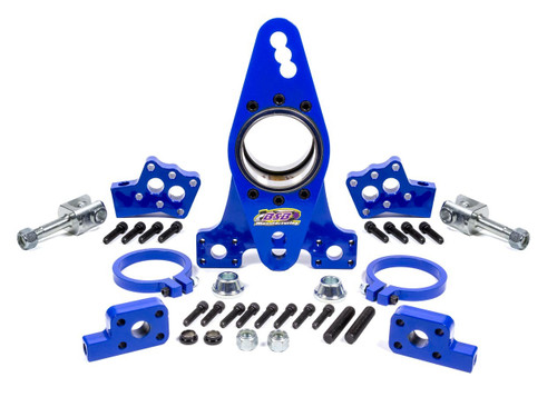 Birdcage - XD Series - Passenger Side - 3.000 in ID Bearing - Double Bearing - Double Shear - Axle Clamps / Hardware / Shock Mounts - Steel - Blue Powder Coat - Universal - Kit Birdcage - XD Series - Passenger Side - 3.000 in ID Bearing - Double Bearing - Double Shear - Axle Clamps / Hardware / Shock Mounts - Steel - Blue Powder Coat - Universal - Kit