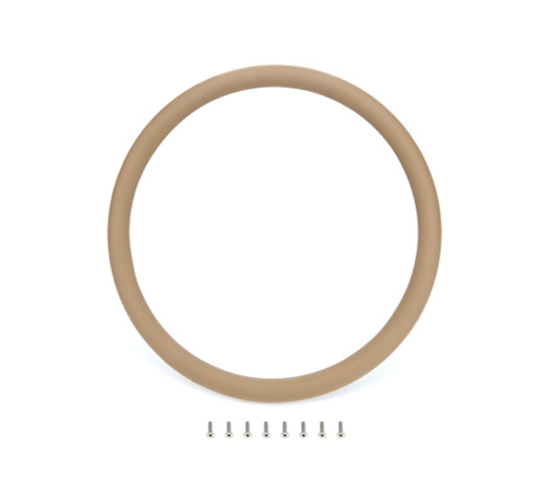 Steering Wheel Half Wrap - 14 in Diameter - Leather Cover - Tan - Each