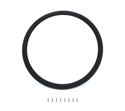 Steering Wheel Half Wrap - 15.5 in Diameter - Leather Cover - Black - Each