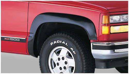 Fender Flare - OE Style - Front / Rear - 1.25 in Wide Front - 0.75 in Wide Rear - Plastic - Black - Chevy Fullsize SUV 2000-06 - Kit