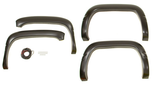 Fender Flare - OE Style - Front / Rear - 1.75 in Wide - Plastic - Black - Dodge Ram Fullsize Truck 1994-2001 - Kit