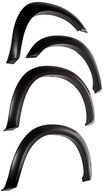 Fender Flare - Extend-A-Fender - Front / Rear - 1.75 in Wide - Plastic - Black - Dodge Ram Fullsize Truck 2010-14 - Kit