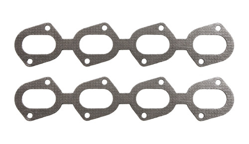 Exhaust Header / Manifold Gasket - 1.339 x 2.323 in Oval Port - Steel Core Laminate - Ford Modular - Pair