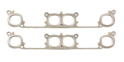 Exhaust Header / Manifold Gasket - 1.876 in Round Port - 7-Bolt - Multi-Layer Steel - Brodix / All Pro 286 Heads - Small Block Chevy - Pair