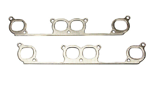 Exhaust Header / Manifold Gasket - Brodix GB 2000 Port - Aluminum - Small Block Chevy - Pair