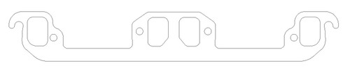 Exhaust Header / Manifold Gasket - 1.195 x 1.675 in Rectangular Port - Graphite - Small Block Mopar - Pair