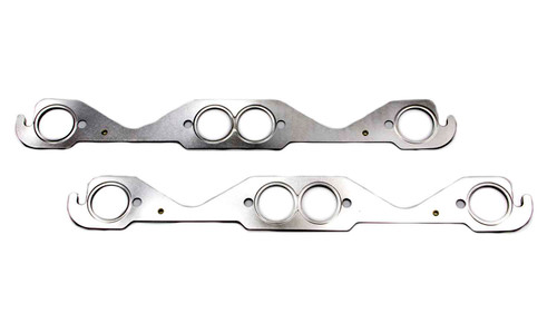 Exhaust Header / Manifold Gasket - 1.500 in Round Port - Multi-Layer Steel - Small Block Chevy - Pair