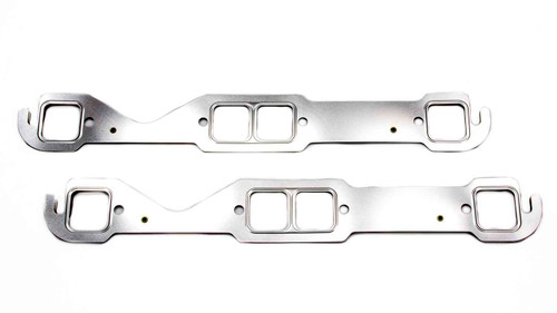 Exhaust Header / Manifold Gasket - 1.450 x 1.480 in Rectangular Port - Multi-Layer Steel - Small Block Chevy - Pair