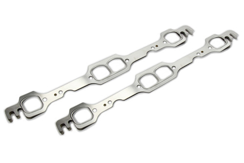 Exhaust Header / Manifold Gasket - 1.520 x 1.510 in D Port - Multi-Layer Steel - Small Block Chevy - Pair